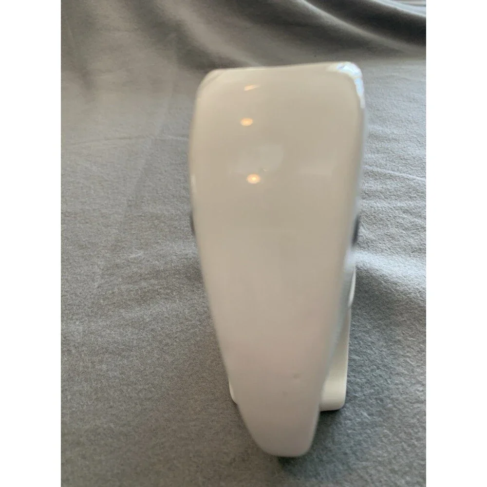 White Elephant Vase Floral Planter Ceramic 99 INTL Mid Modern Lucky Bamboo